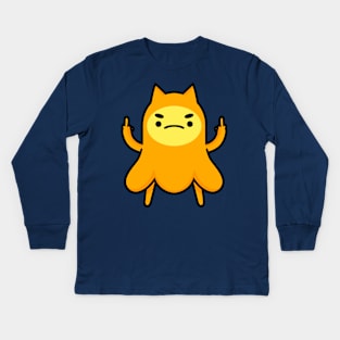 Rude Clickyclaws Kids Long Sleeve T-Shirt